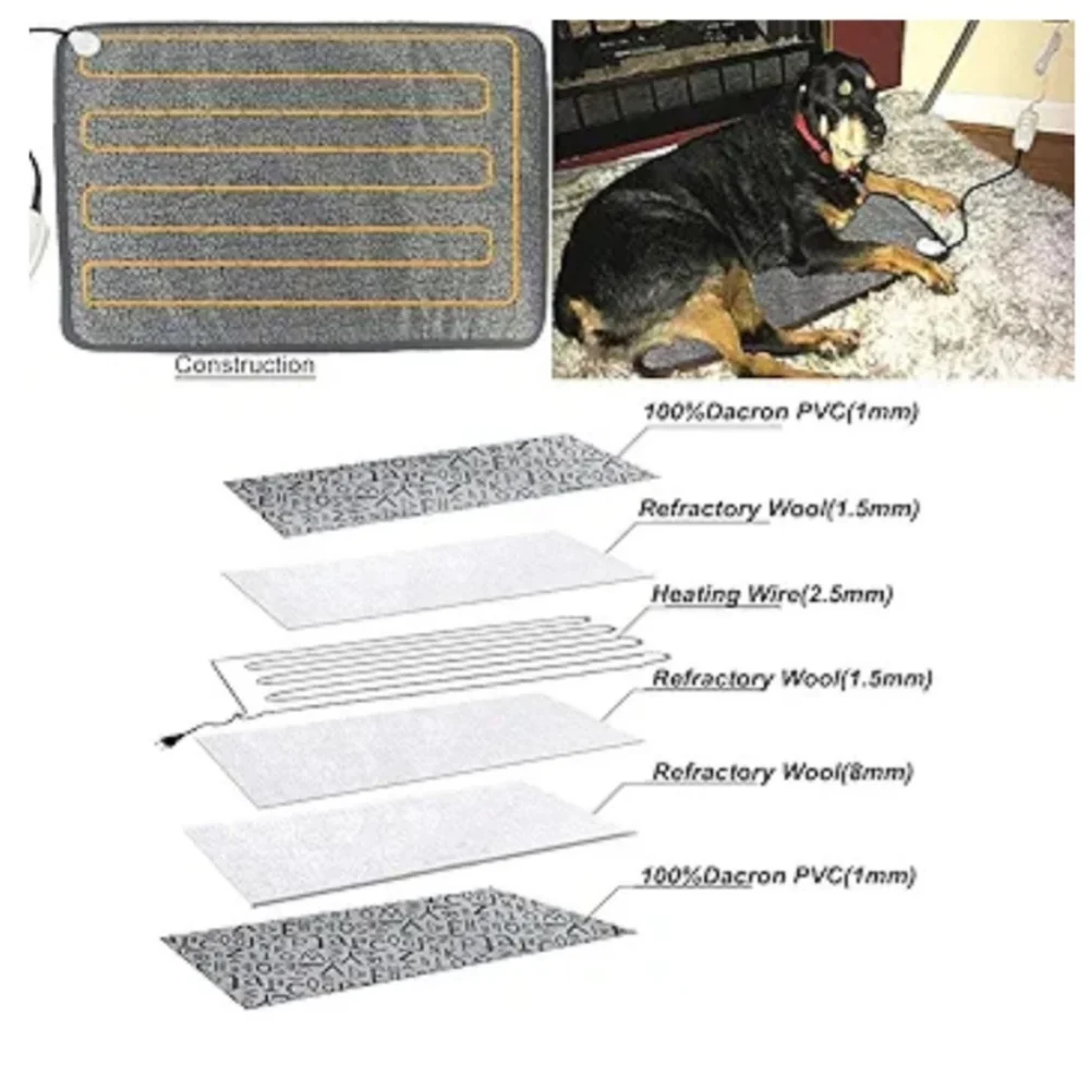 Electric Heated Dog (Cats) Mat - Blue